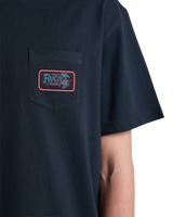 The RVCA Mens Stingbay Pocket T-Shirt in Black