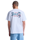 The RVCA Mens Stingbay Pocket T-Shirt in White
