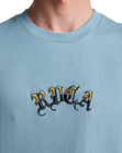 The RVCA Mens Olde Rvca T-Shirt in Lead
