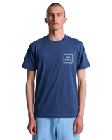 The RVCA Mens All The Ways T-Shirt in Moody Blue
