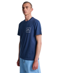 The RVCA Mens All The Ways T-Shirt in Moody Blue