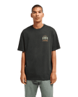 The RVCA Mens Iris T-Shirt in Pirate Black