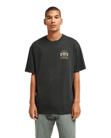 The RVCA Mens Iris T-Shirt in Pirate Black