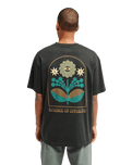 The RVCA Mens Iris T-Shirt in Pirate Black