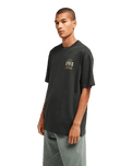 The RVCA Mens Iris T-Shirt in Pirate Black