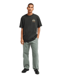 The RVCA Mens Iris T-Shirt in Pirate Black