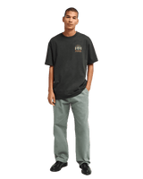 The RVCA Mens Iris T-Shirt in Pirate Black