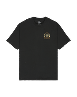 The RVCA Mens Iris T-Shirt in Pirate Black