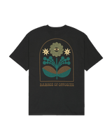The RVCA Mens Iris T-Shirt in Pirate Black