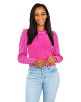 The Free People Womens Welsey Thermal Jumper in Pink Anns Cottage Ann s Cottage