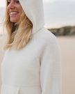 The Passenger Womens Cove 2.0 Knitted Hoodie in Off White