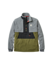 Woodland 1/2 Zip Polartec® Fleece Jacket in Grey Marl & Khaki