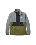 Woodland 1/2 Zip Polartec® Fleece Jacket in Grey Marl & Khaki