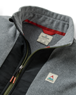 Woodland 1/2 Zip Polartec® Fleece Jacket in Grey Marl & Khaki
