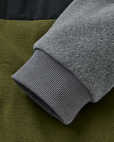 Woodland 1/2 Zip Polartec® Fleece Jacket in Grey Marl & Khaki