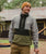 Woodland 1/2 Zip Polartec® Fleece Jacket in Grey Marl & Khaki