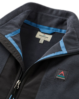 The Passenger Mens Woodland 1/2 Zip Fleece Jacket in Redwood & Charcoal