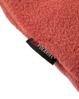 The Passenger Mens Woodland 1/2 Zip Fleece Jacket in Redwood & Charcoal