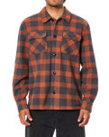 The Katin Mens Shiloh Flannel Shirt in Brick