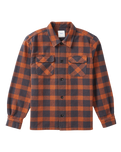 The Katin Mens Shiloh Flannel Shirt in Brick