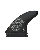 The Futures Fins Alpha Vector 3/2 Large Fins in Carbon & Silver