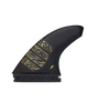 The Futures Fins Alpha Vector 3/2 Medium Fins in Carbon & Gold