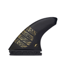 The Futures Fins Alpha Vector 3/2 Medium Fins in Carbon & Gold