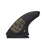 The Futures Fins Alpha Vector 3/2 Medium Fins in Carbon & Gold