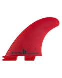 The FCS II Accelerator Medium Neo Glass Tri Fins in Red