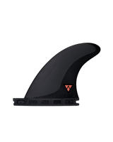 The Futures Fins QD2 3.75 Alpha Small Quad Rear in Black & Red
