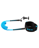 The FCS Wrist Bodyboard Leash in Black & Blue