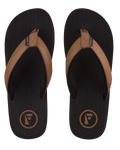 The Foamlife Mens Seales Mens Flip Flops in Black