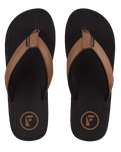 The Foamlife Mens Seales Mens Flip Flops in Black