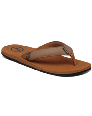 The Foamlife Mens Seales Mens Flip Flops in Tan & Tan