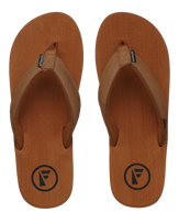 The Foamlife Mens Seales Mens Flip Flops in Tan & Tan