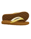 The Foamlife Womens Seales SC Flip Flops in Sunkiss Yellow