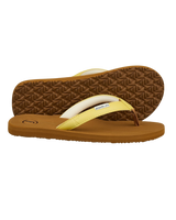 The Foamlife Womens Seales SC Flip Flops in Sunkiss Yellow