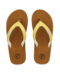 The Foamlife Womens Seales SC Flip Flops in Sunkiss Yellow