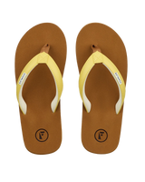 The Foamlife Womens Seales SC Flip Flops in Sunkiss Yellow