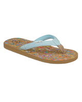 The Foamlife Womens Goldie Flip Flops in Denim Blue