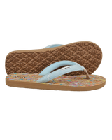 The Foamlife Womens Goldie Flip Flops in Denim Blue