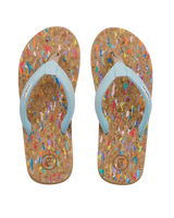 The Foamlife Womens Goldie Flip Flops in Denim Blue