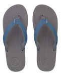 The Foamlife Mens Sully Flip Flops in Stone Grey