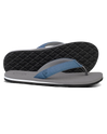 The Foamlife Mens Sully Flip Flops in Stone Grey