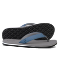 The Foamlife Mens Sully Flip Flops in Stone Grey