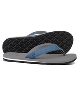 The Foamlife Mens Sully Flip Flops in Stone Grey