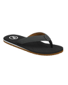 The Foamlife Mens Traad Flip Flops in Black & Slate Grey