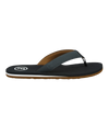 The Foamlife Mens Traad Flip Flops in Black & Slate Grey