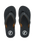 The Foamlife Mens Traad Flip Flops in Black & Slate Grey