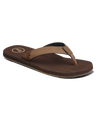 The Foamlife Mens Seales Earth Flip Flops in Earth Brown